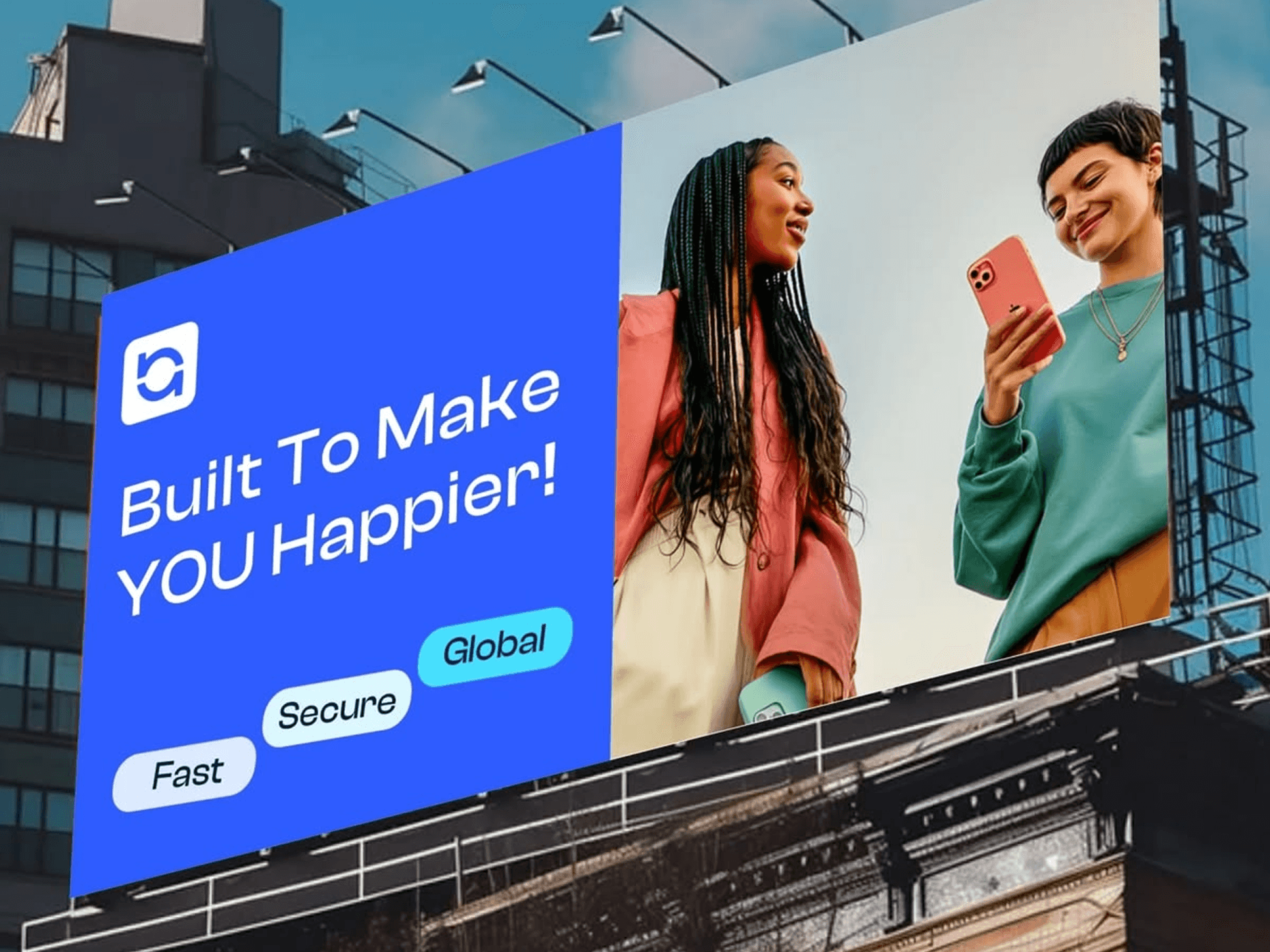 Digital Billboard in City